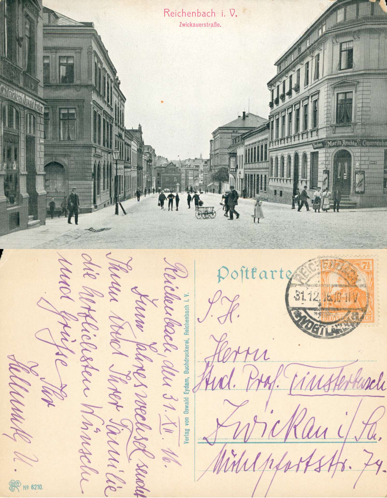   AK Reichenbach i. V. - Zwickauerstraße 