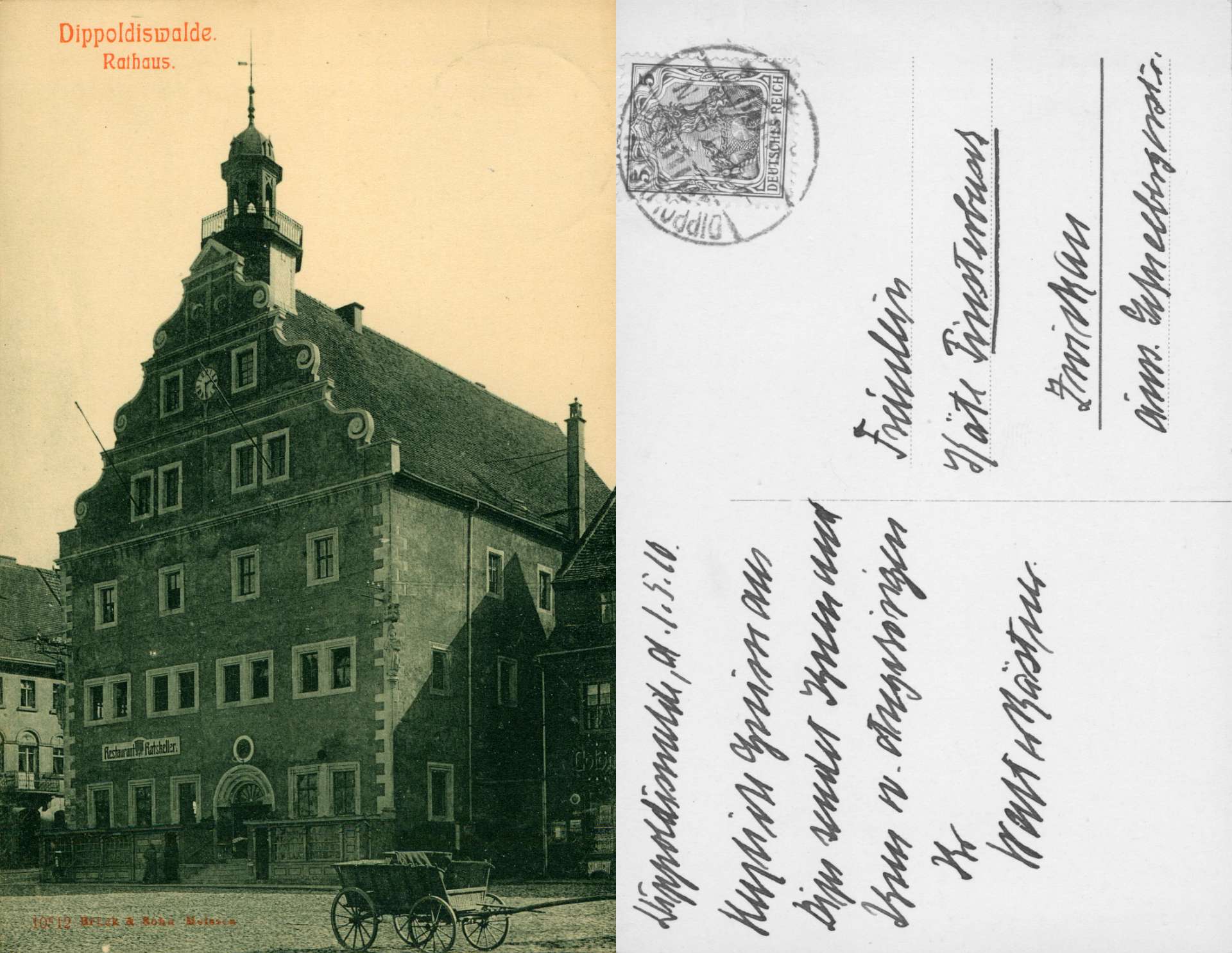   AK Dippoldiswalde - Rathaus 