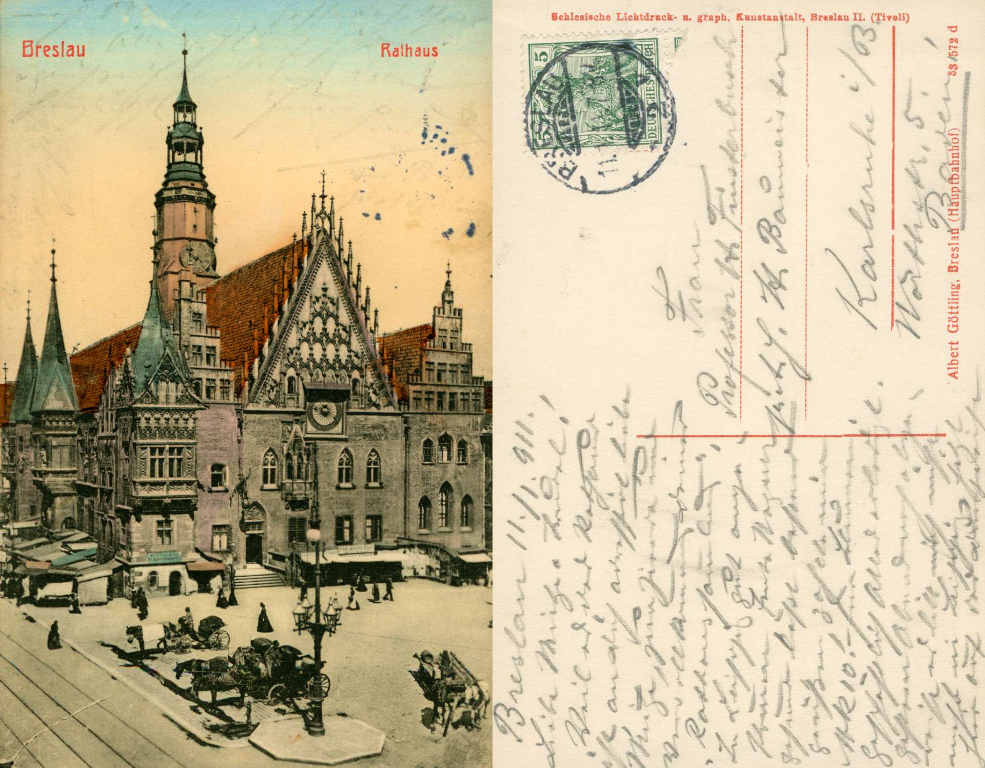   AK Breslau - Rathaus 