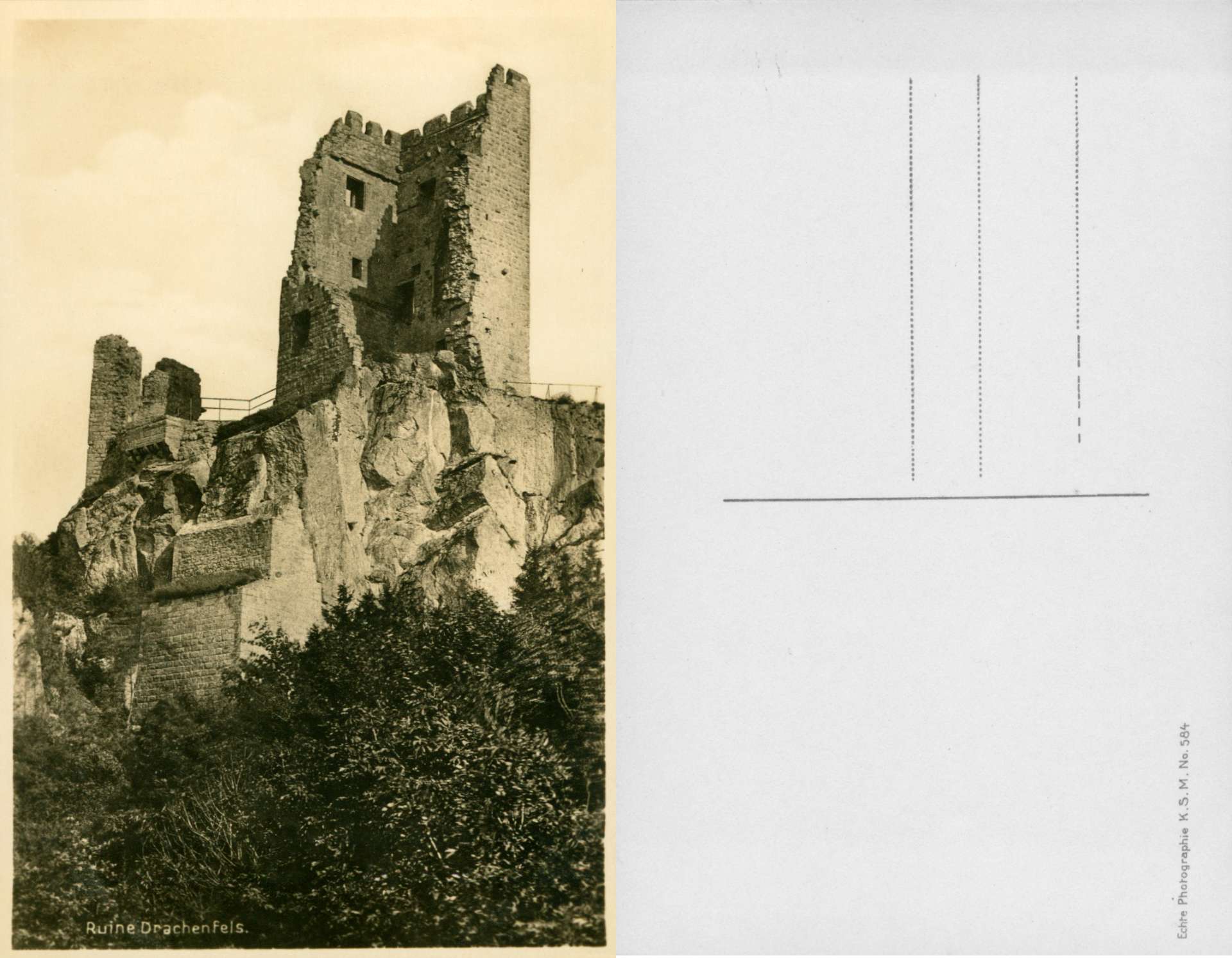   AK Ruine Drachenfels (Nr. 584) 