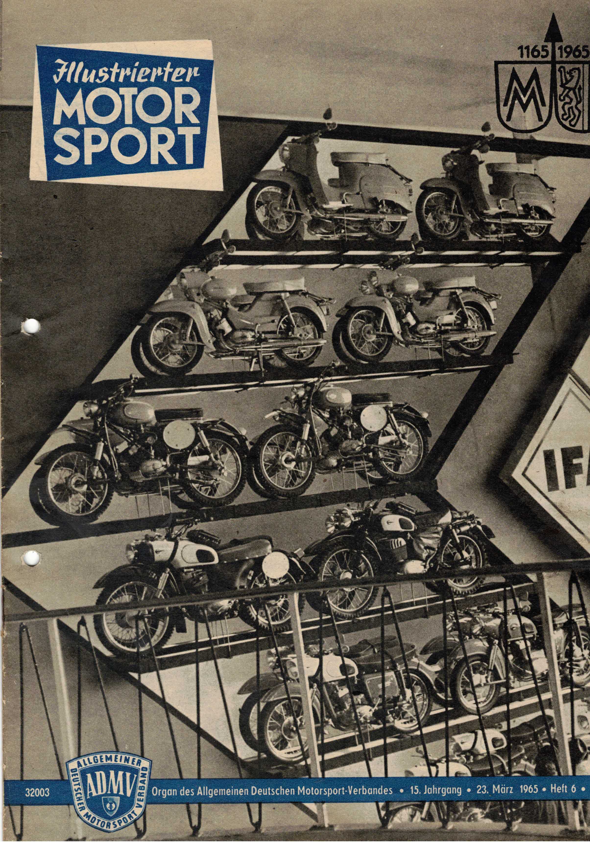 ADMV der DDR (Hrsg.):  Illustrierter Motorsport Heft 6 vom 23. März 1965 