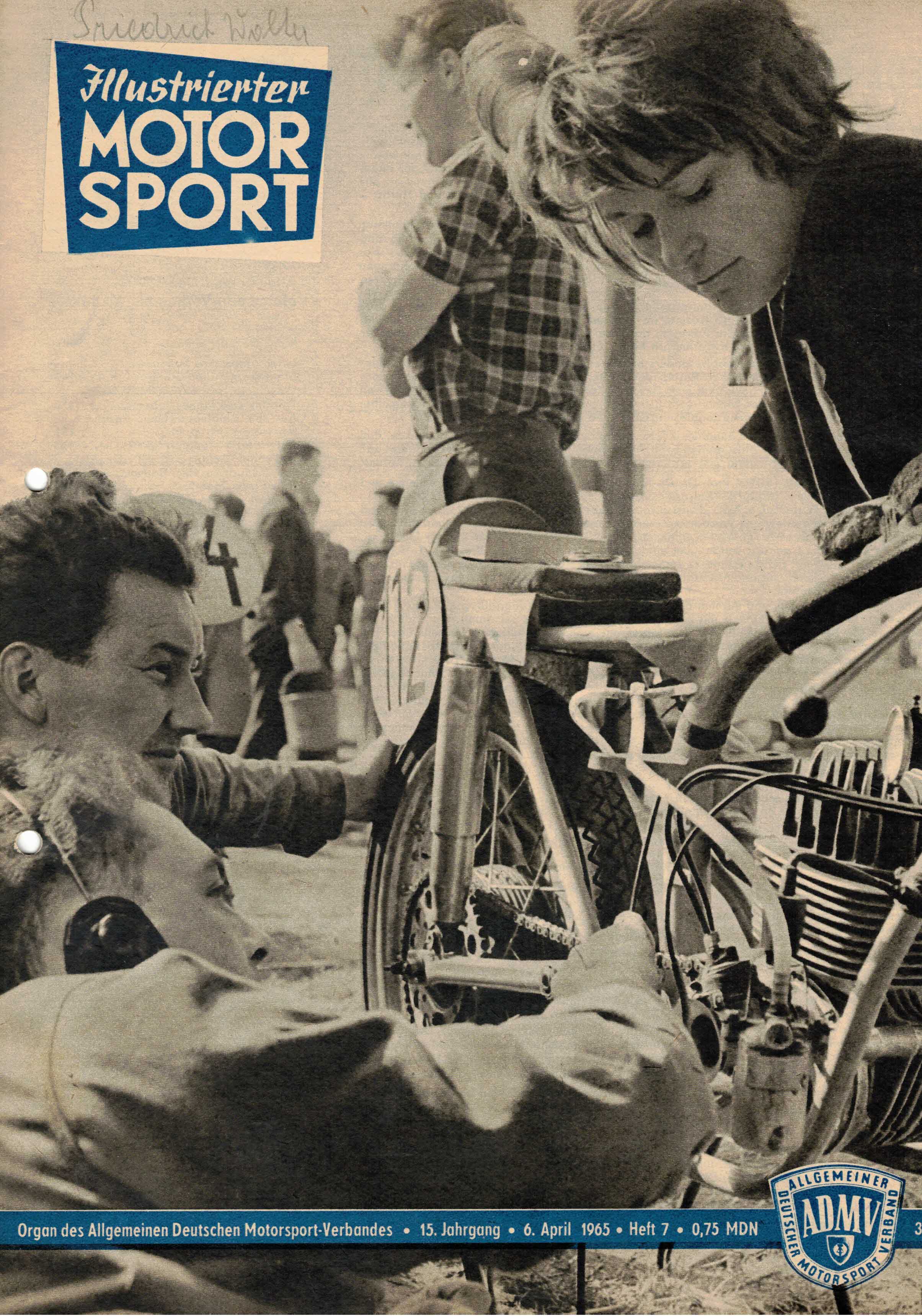 ADMV der DDR (Hrsg.):  Illustrierter Motorsport Heft 7 vom 6. April 1965 