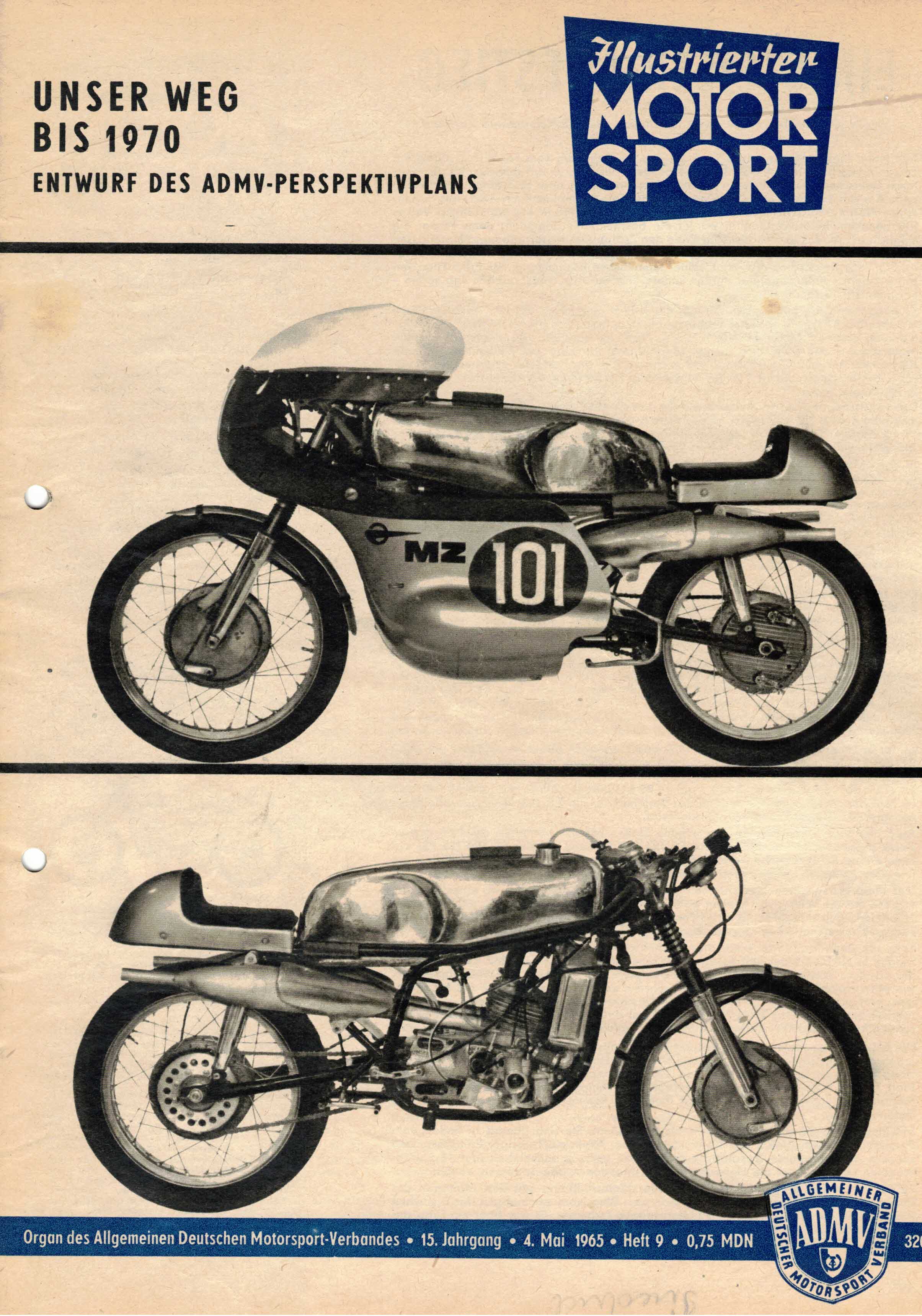 ADMV der DDR (Hrsg.):  Illustrierter Motorsport Heft 9 vom 4. Mai 1965 