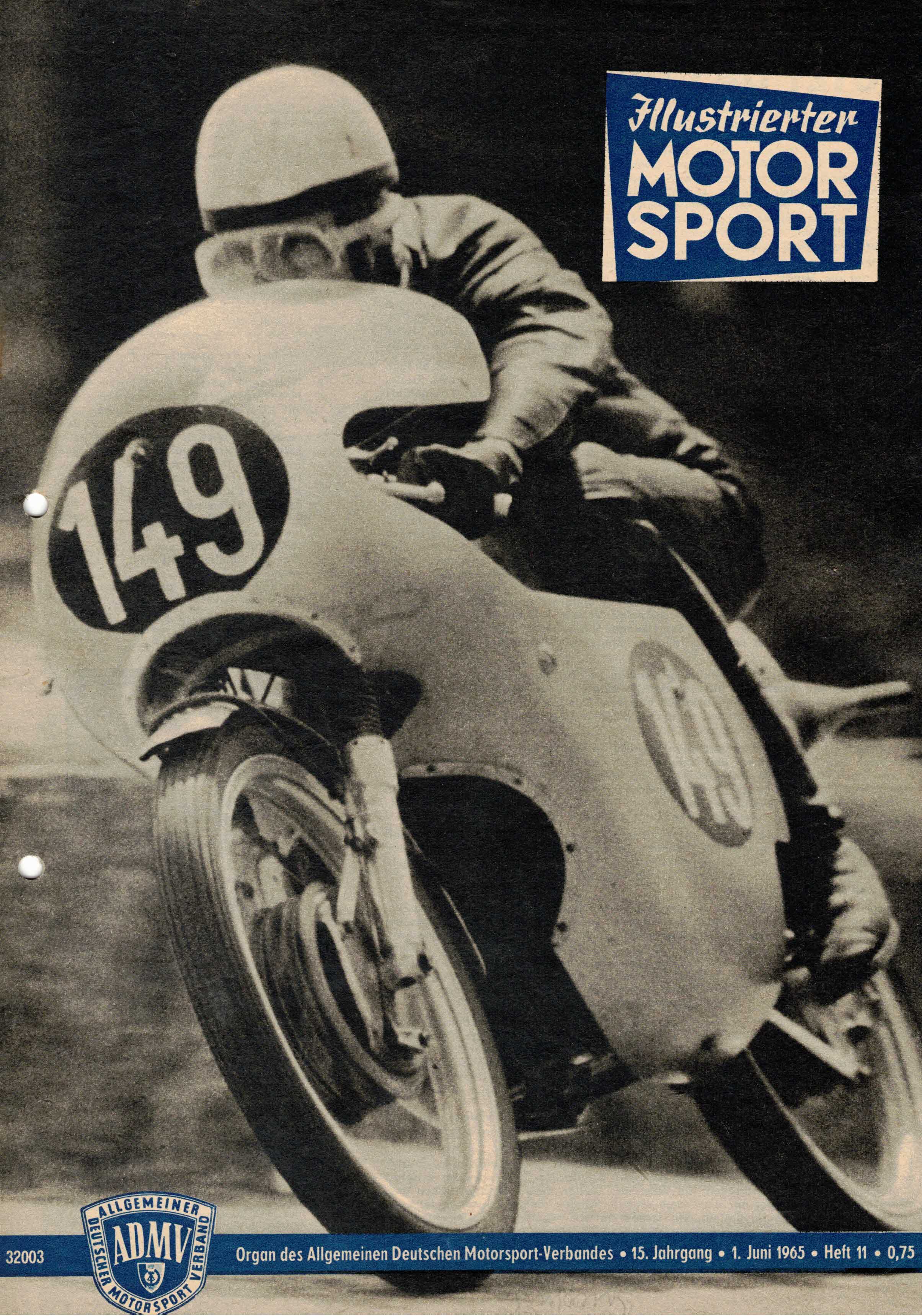 ADMV der DDR (Hrsg.):  Illustrierter Motorsport Heft 11 vom 1. Juni 1965 