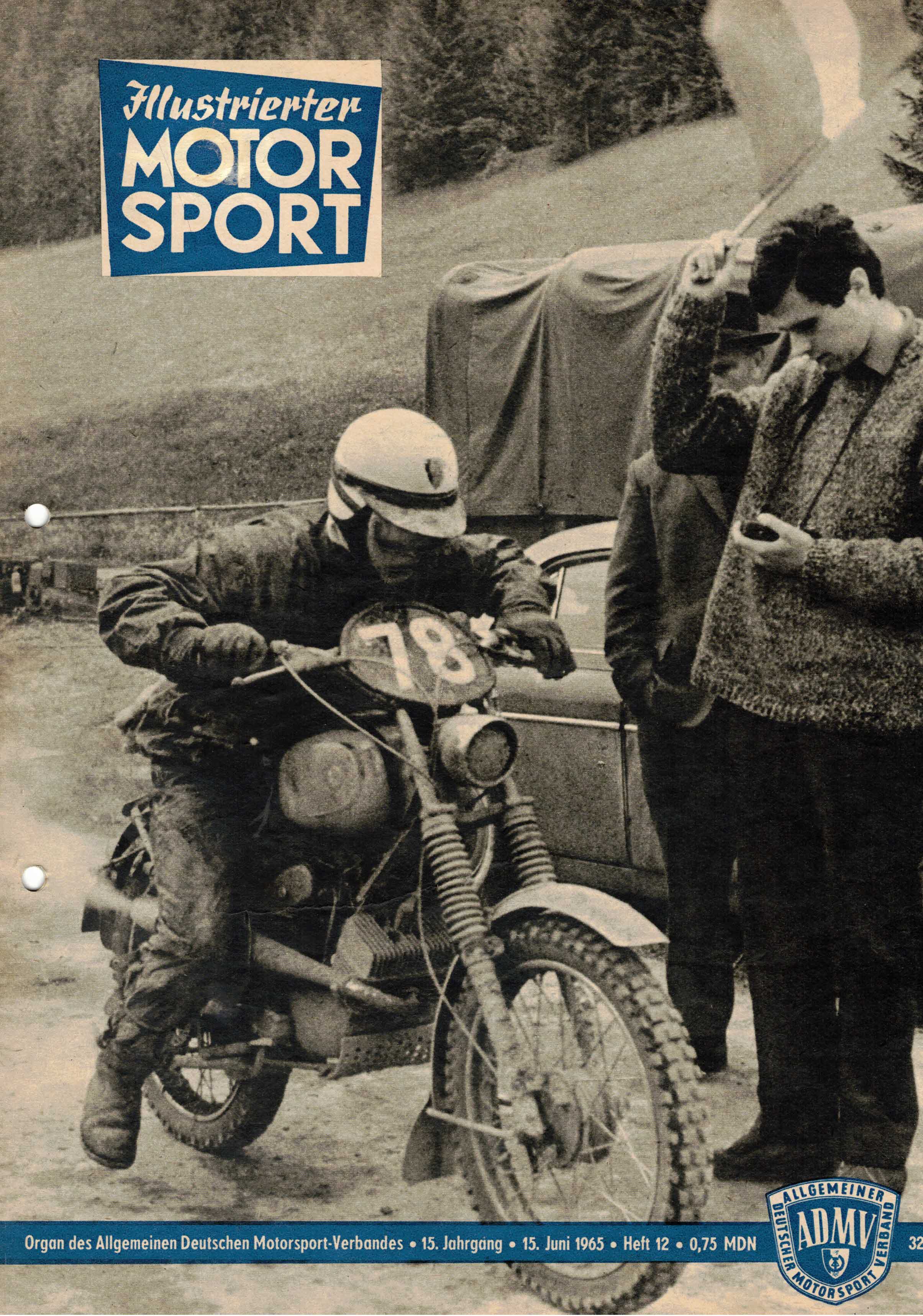 ADMV der DDR (Hrsg.):  Illustrierter Motorsport Heft 12 vom 15. Juni 1965 