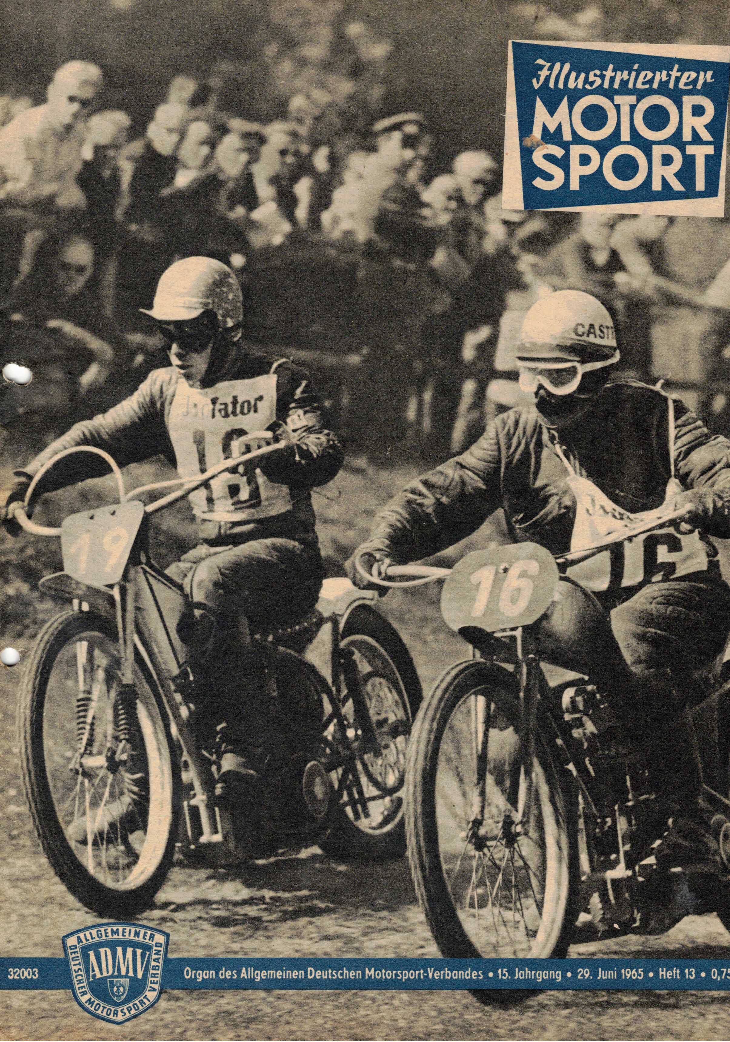 ADMV der DDR (Hrsg.):  Illustrierter Motorsport Heft 13 vom 29. Juni 1965 