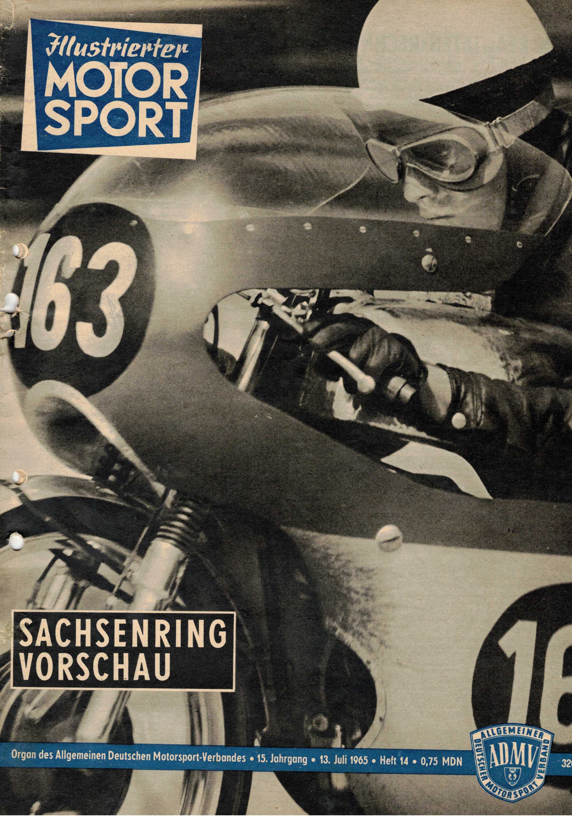 ADMV der DDR (Hrsg.):  Illustrierter Motorsport Heft 14 vom 13. Juli 1965 