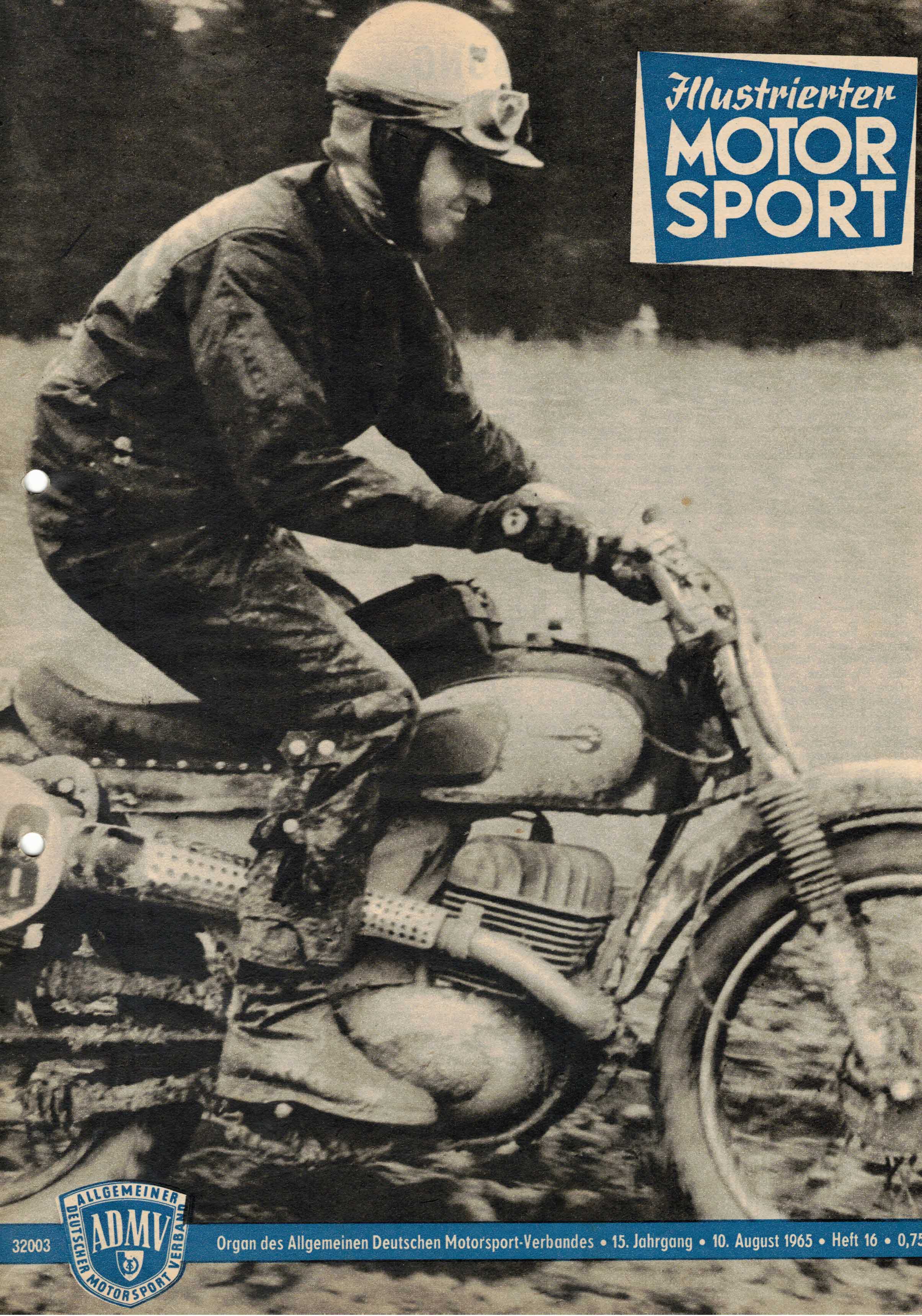 ADMV der DDR (Hrsg.):  Illustrierter Motorsport Heft 16 vom 10. August 1965 