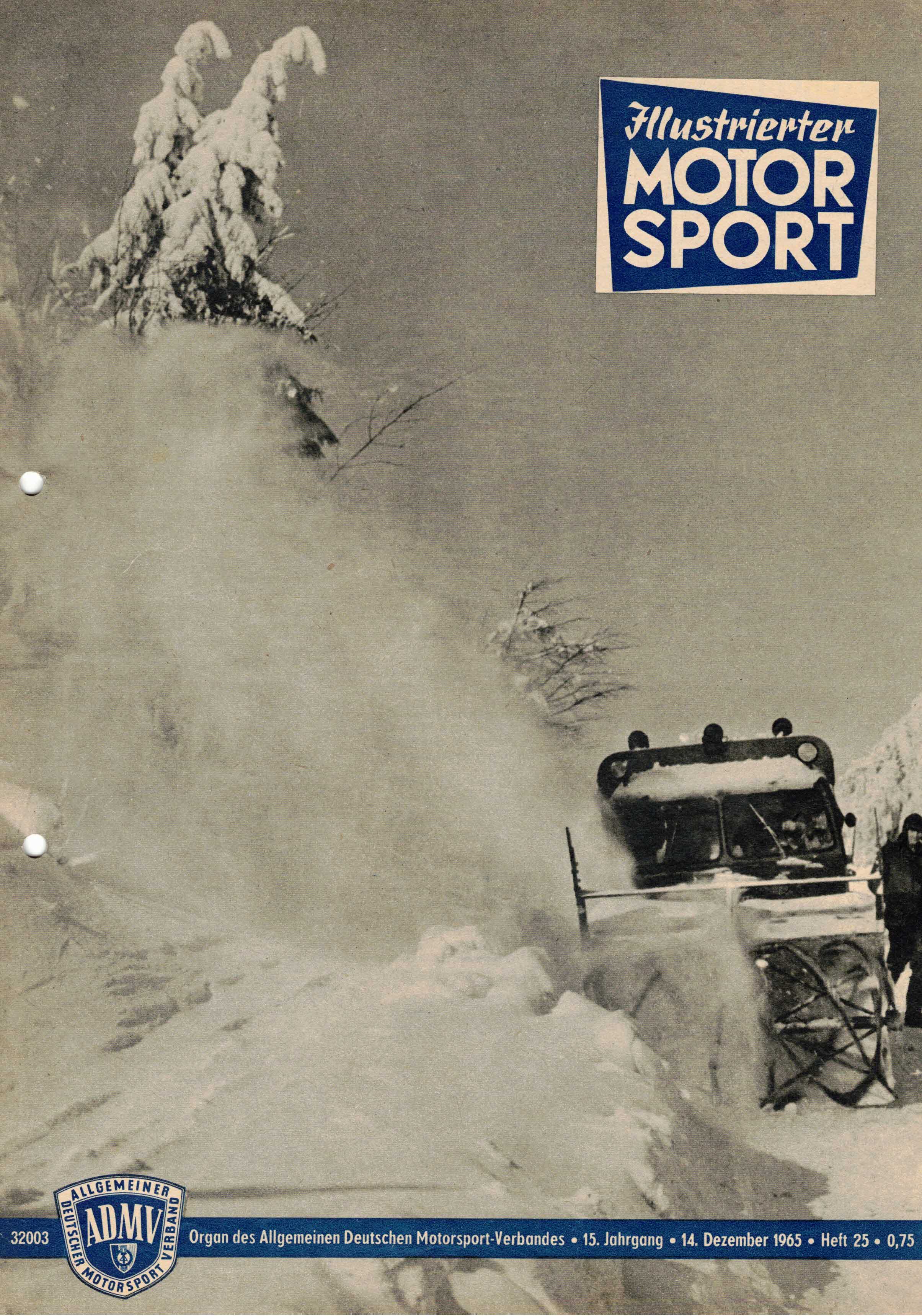 ADMV der DDR (Hrsg.):  Illustrierter Motorsport Heft 25 vom 14. Dezember 1965 