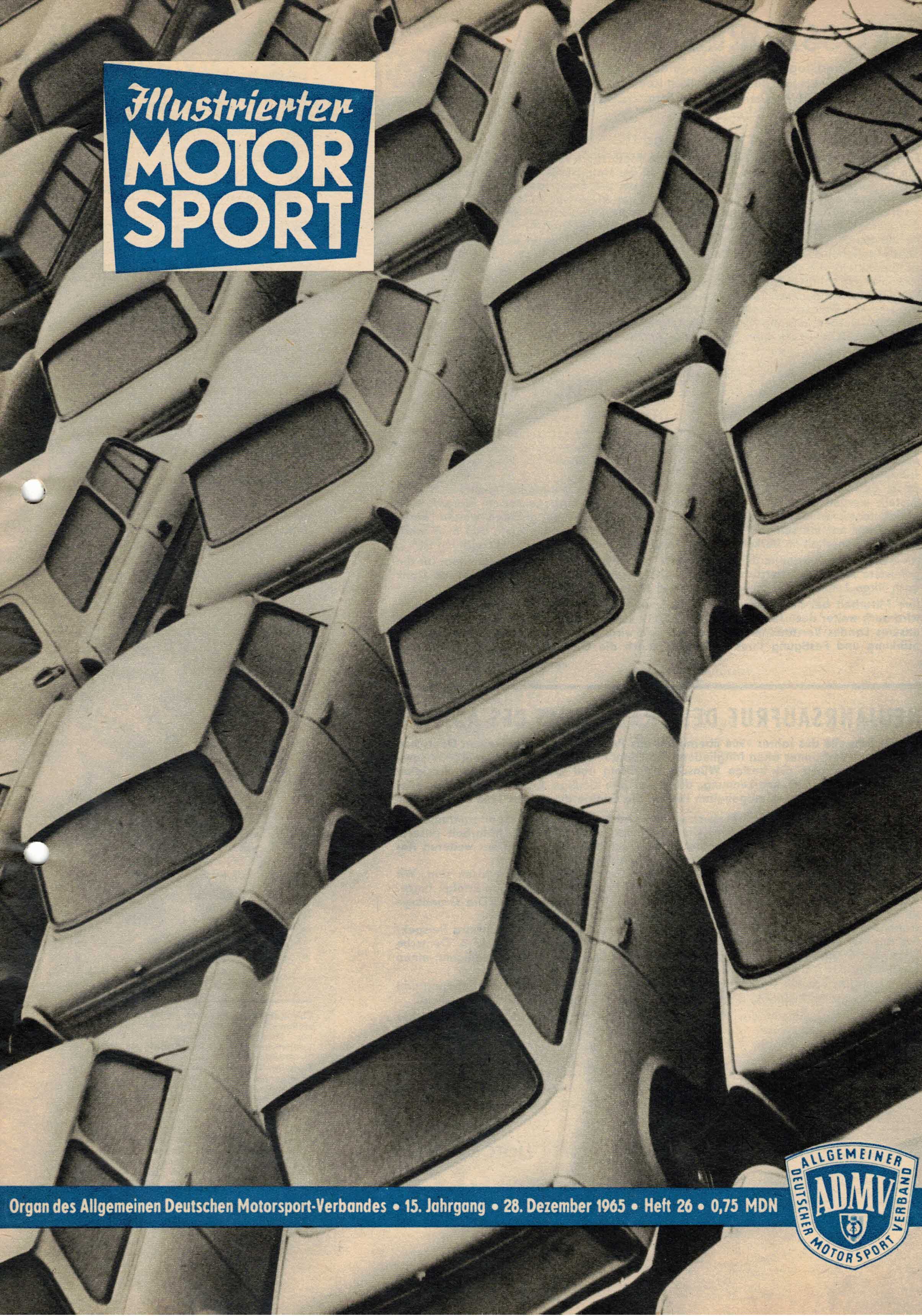 ADMV der DDR (Hrsg.):  Illustrierter Motorsport Heft 26 vom 28. Dezember 1965 