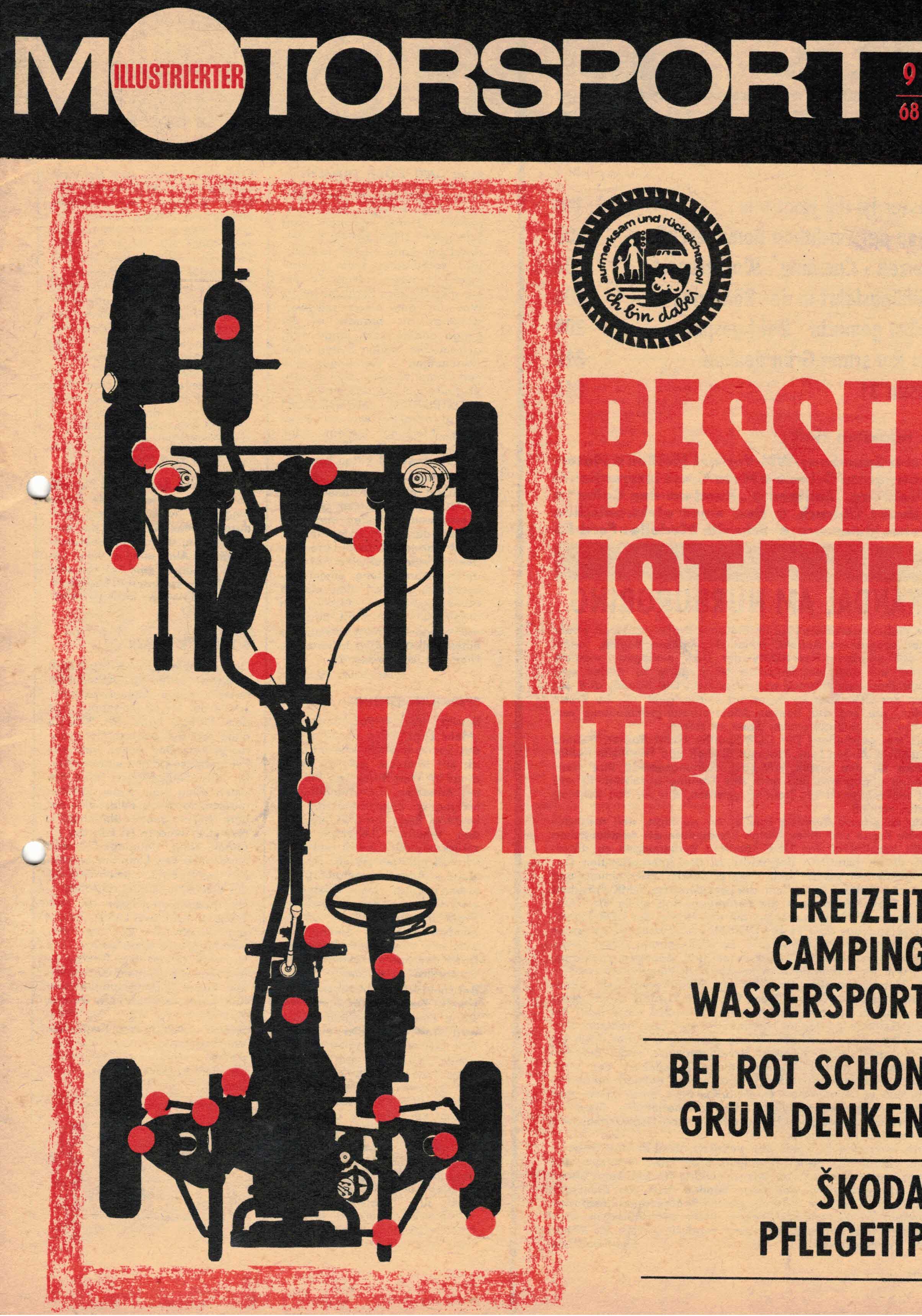 ADMV der DDR (Hrsg.):  Illustrierter Motorsport Heft 9/68. Besser ist die Kontrolle. 