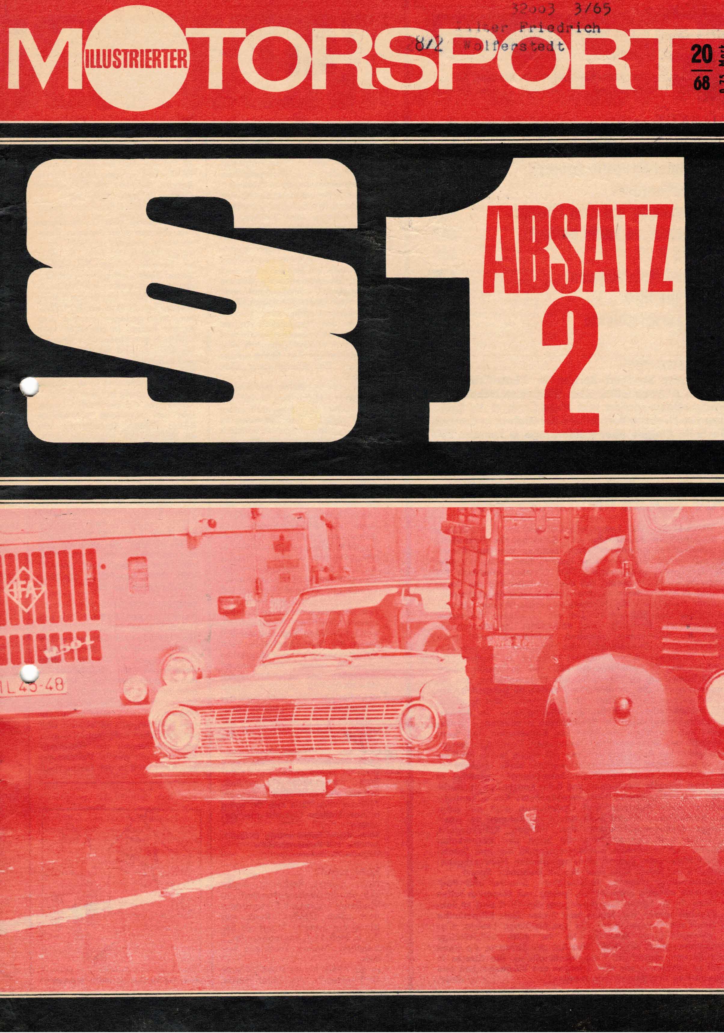 ADMV der DDR (Hrsg.):  Illustrierter Motorsport Heft 20/68. § 1, Absatz 2. 