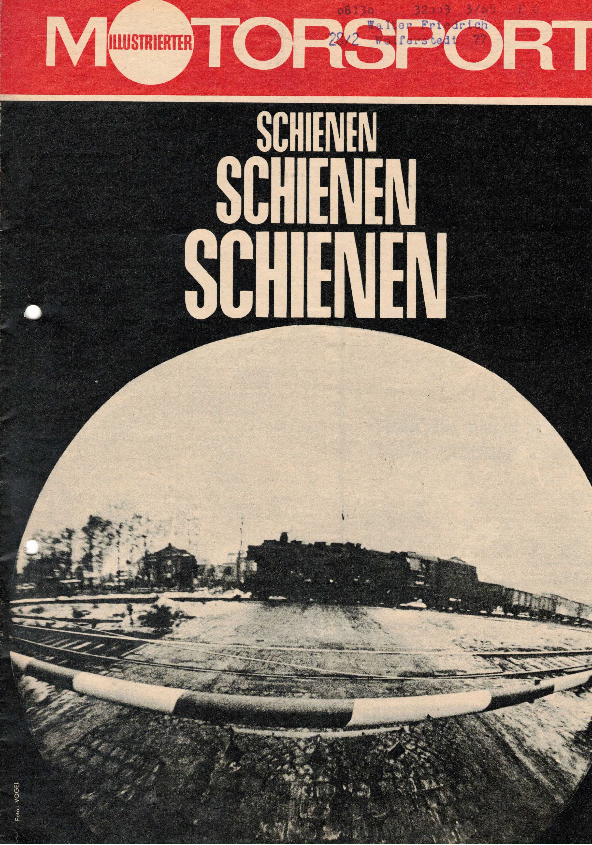 ADMV der DDR (Hrsg.):  Illustrierter Motorsport Heft 7/70. Schienen, Schienen, Schienen. 