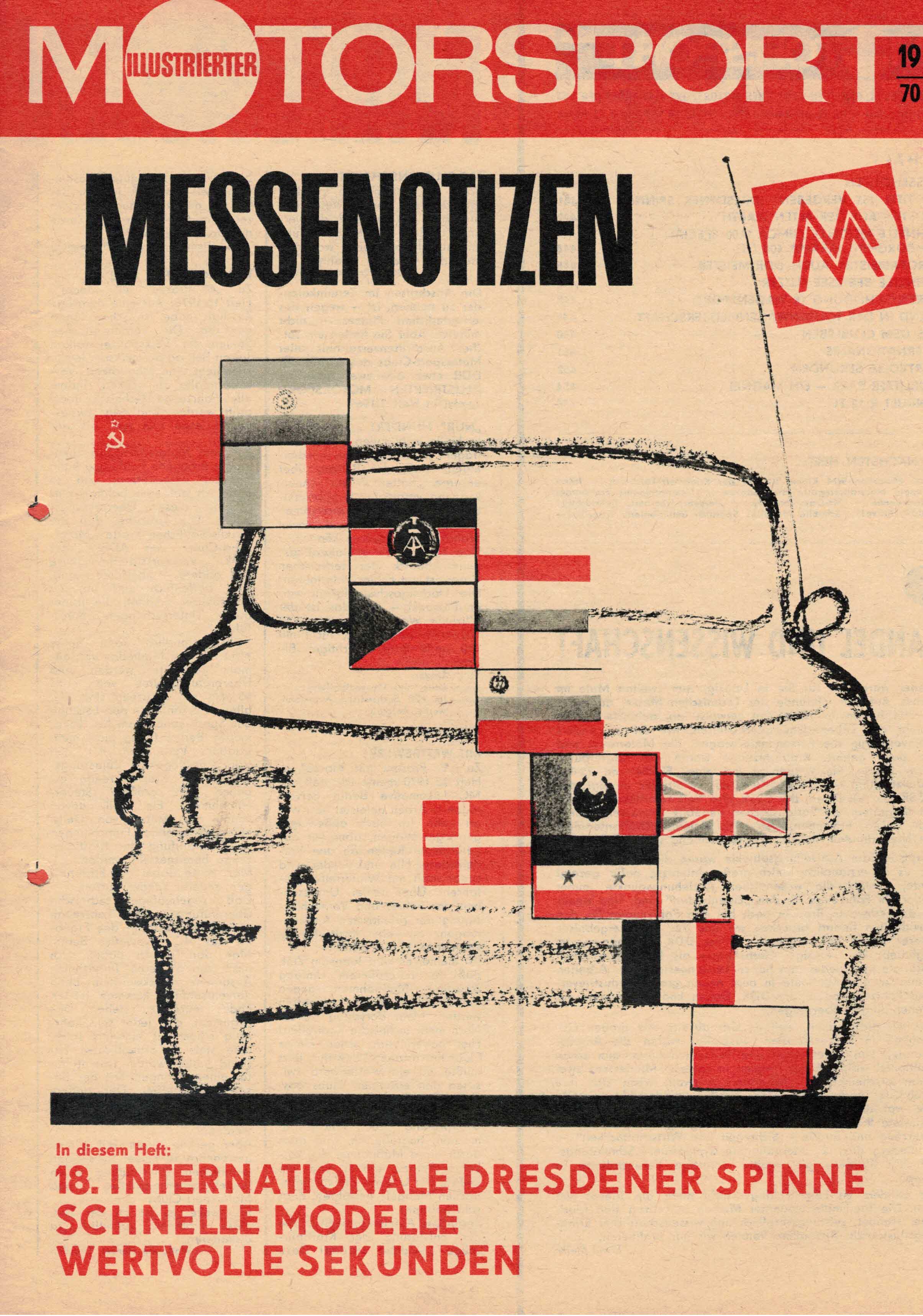 ADMV der DDR (Hrsg.):  Illustrierter Motorsport Heft 19/70. Messenotizen. 