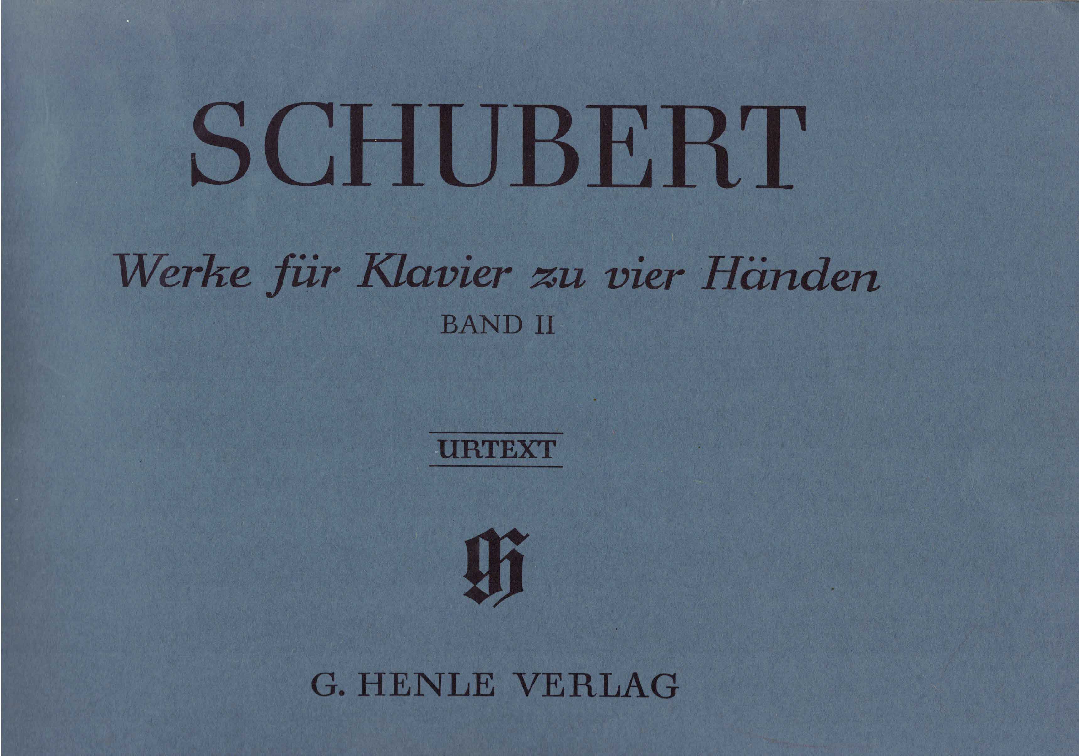 Kahl, Willi (Hrsg.):  Franz Schubert. Werke für Klavier zu vier Händen. Band 2. 