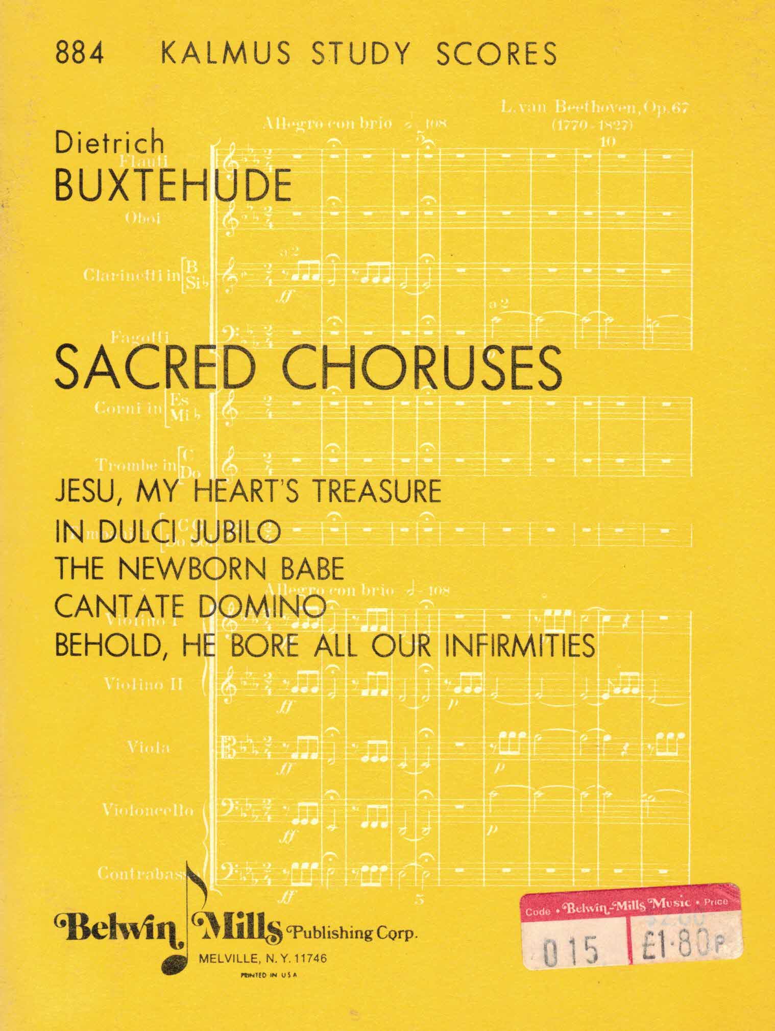 Buxtehude, Dietrich:  Sacred Choruses. 