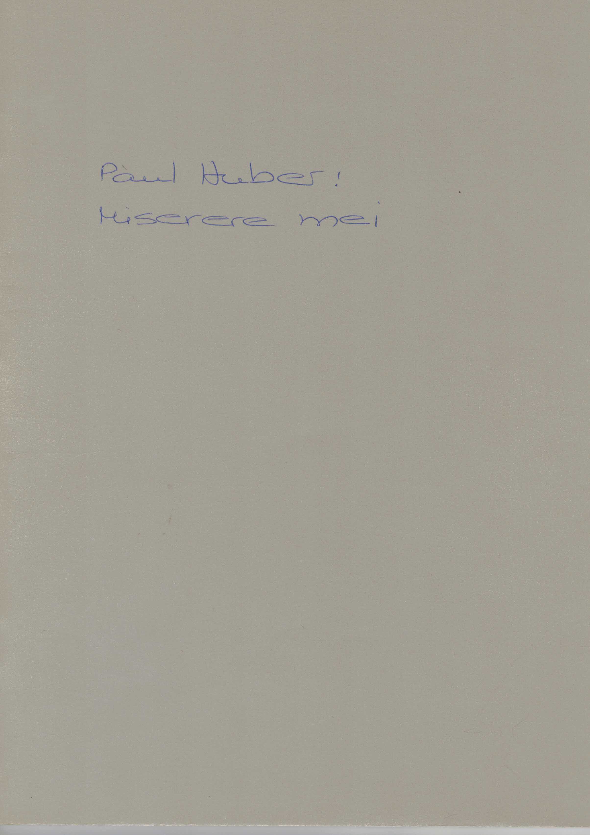 Huber, Paul:  Miserere Mei. David Psalm 56. Für Soli, Chor und Orchester. Chorpartitur. 