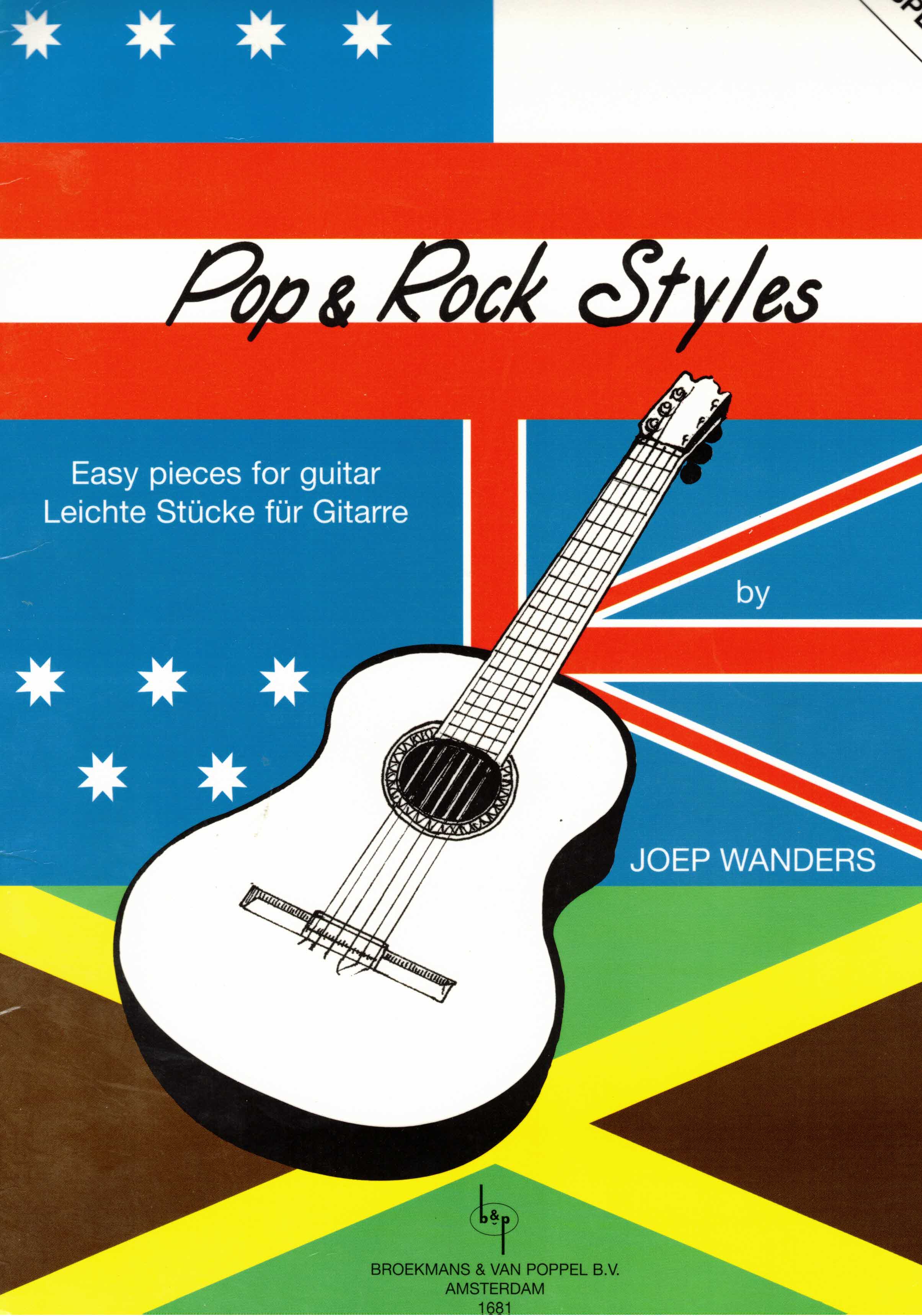 Wanders, Joep:  Pop & Rock Styles. Leichte Stücke für Gitarre. 