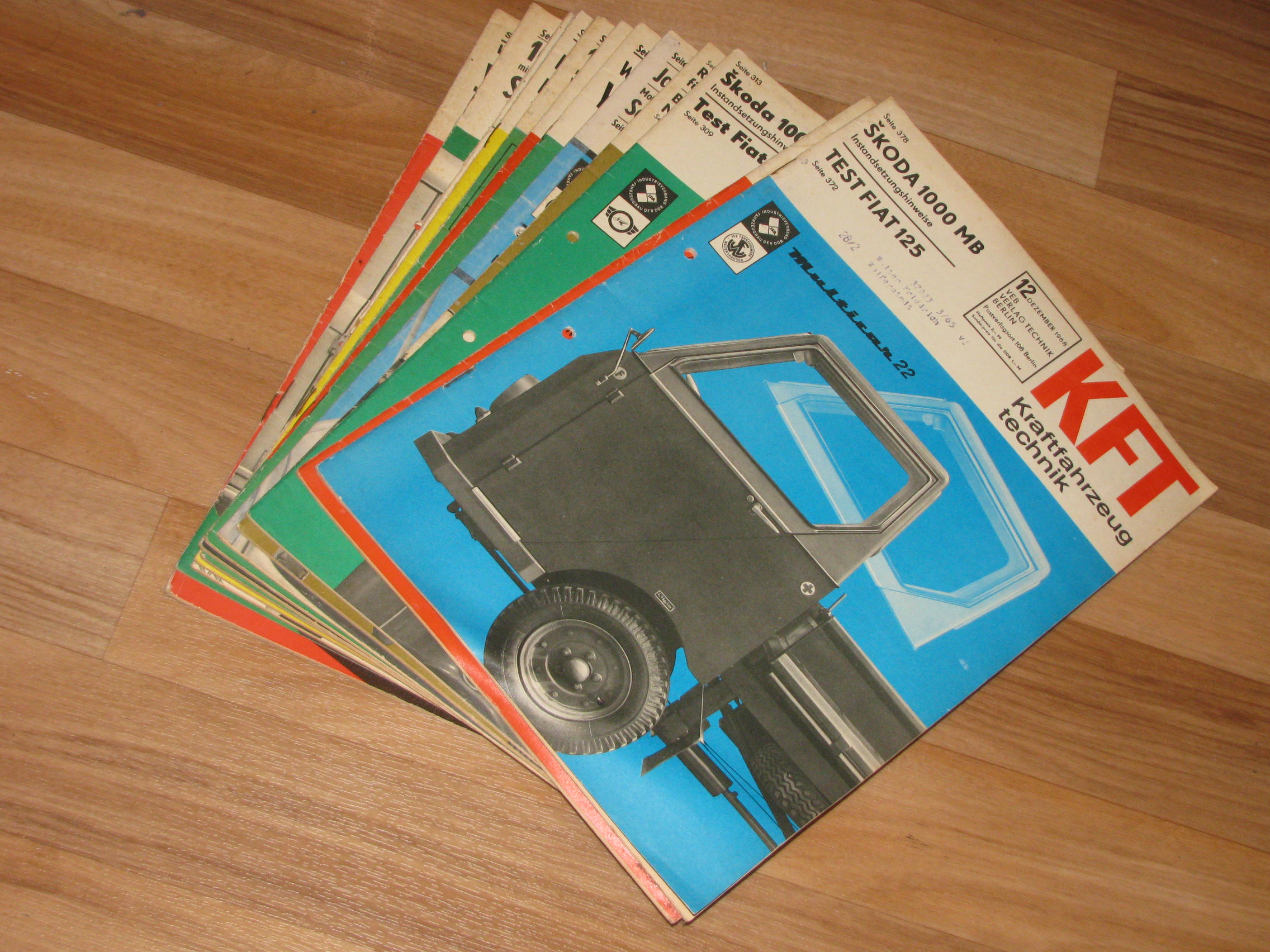 Autorenkollektiv:  KFT Kraftfahrzeugtechnik. Technische Zeitschrift des Kraftfahrwesens (Hefte 1-12/1968) 