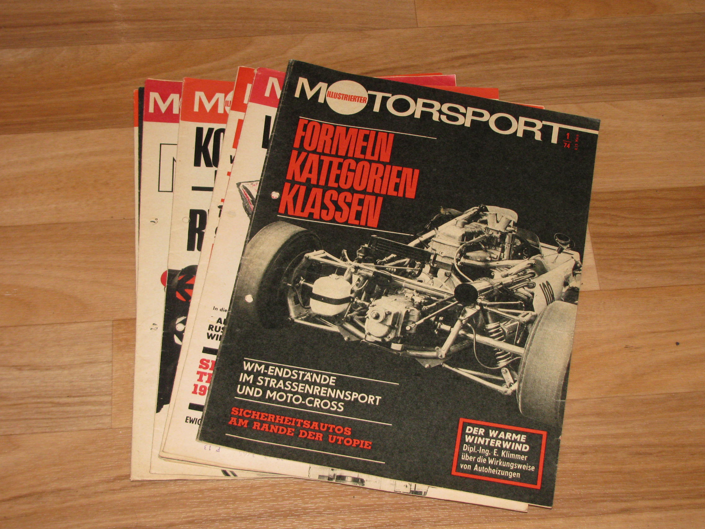 ADMV der DDR (Hrsg.):  Illustrierter Motorsport Heft 1-3 / 5-12 aus 1974 (11 Hefte) 