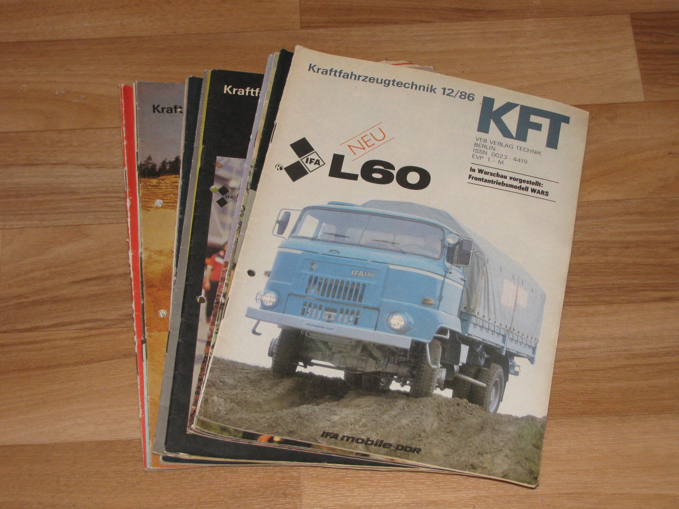 Autorenkollektiv:  KFT Kraftfahrzeugtechnik. Technische Zeitschrift des Kraftfahrwesens (Hefte 1-12/1986) 