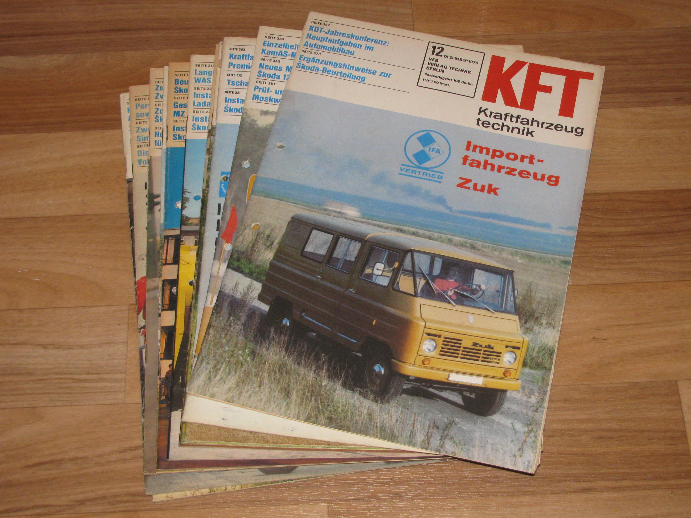 Autorenkollektiv:  KFT Kraftfahrzeugtechnik. Technische Zeitschrift des Kraftfahrwesens (Hefte 1-12/1978) 