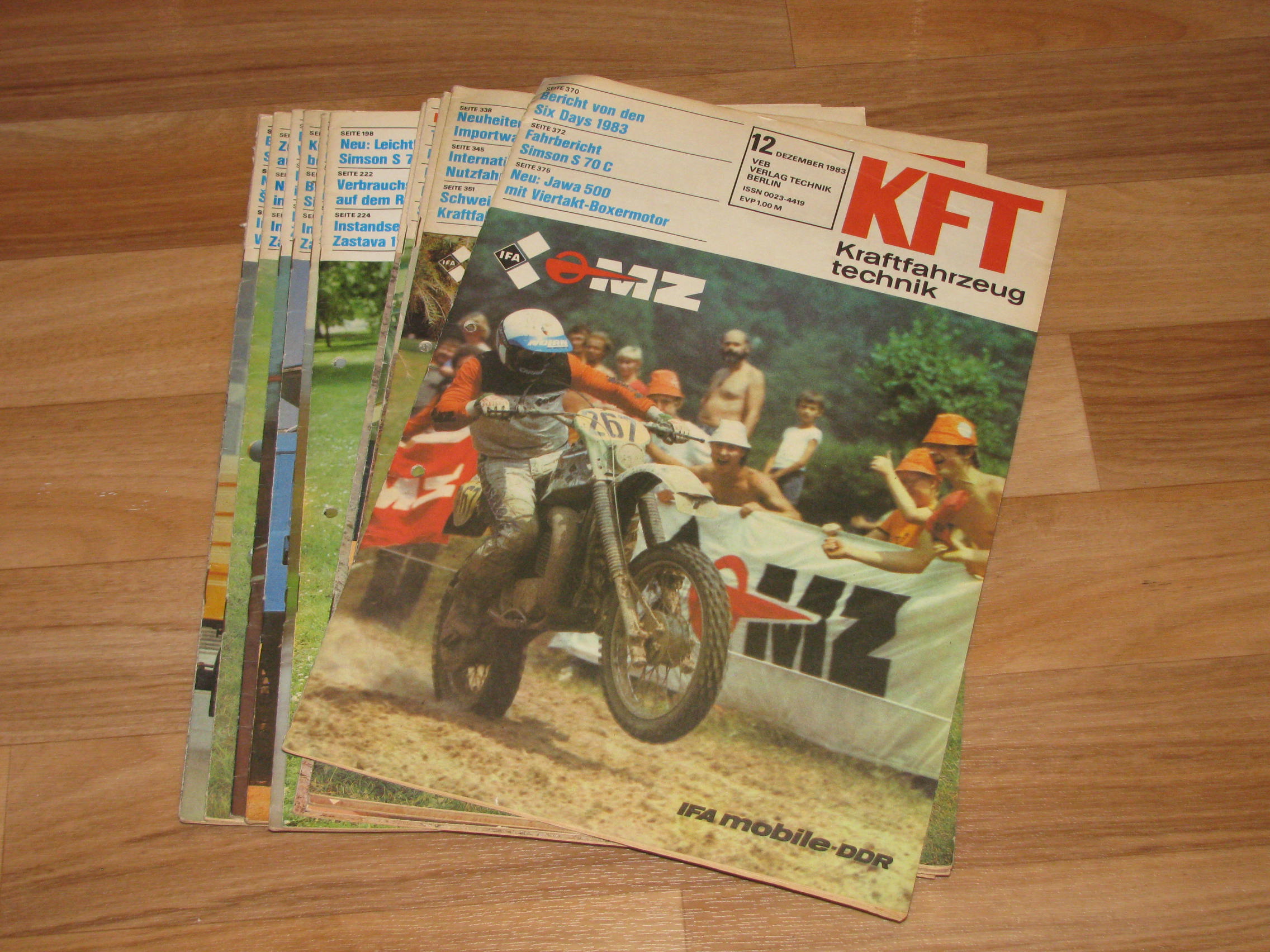 Autorenkollektiv:  KFT Kraftfahrzeugtechnik. Technische Zeitschrift des Kraftfahrwesens (Hefte 1-12/1983) 