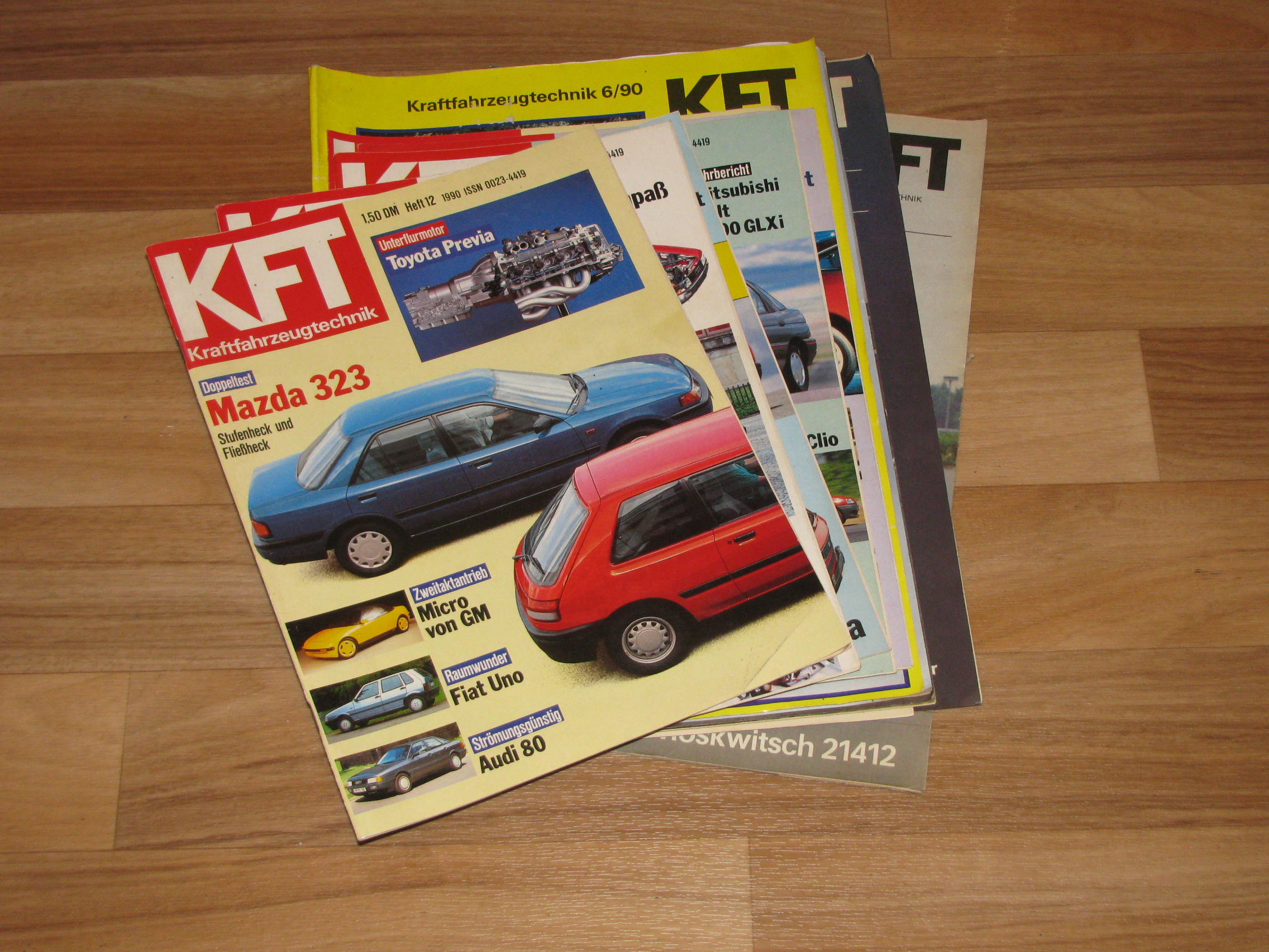 Autorenkollektiv:  KFT Kraftfahrzeugtechnik. Technische Zeitschrift des Kraftfahrwesens (Hefte 1-12/1990) 