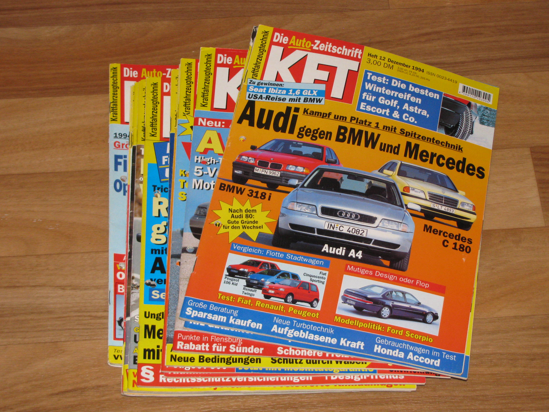 Autorenkollektiv:  KFT - Die Auto-Zeitschrift (Hefte 1-12/1994) 