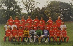   Mannschaftskarte FC Bayern Mnchen - Deutscher Pokalsieger 1982 