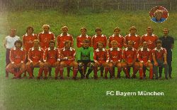   Mannschaftskarte FC Bayern Mnchen um 1978 