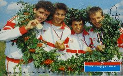 Jenzer, Lukas (Foto):  AK Weltmeister im Staffel-Orieniterungslauf 1991 (Bhrer, Berger, Flhmann, Aebersold) 