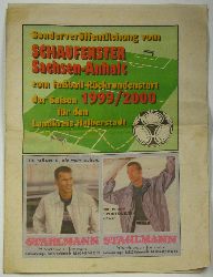 Autorenkollektiv:  Sonderverffentlichung vom Schaufenster Sachsen-Anhalt zum Fuball-Rckrundenstart der Saison 1999/2000 fr den Landkreis Halberstadt 