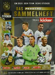 Autorenkollektiv:  EM 2020 DFB-Teamsticker. Das Sammelheft - powered by kicker. 