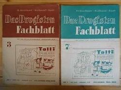   Das Drogisten / Fachblatt - Fr Einzelhandel - Grohandel - Export. Mit der Spezialistenkunde "WOZU DIENT WAS". 1. Heft, Mrz 1950, JG. 21/76;  2. Heft, Juli 1950, JG. 21/76. (2 Zeitschriften, zus. EURO 15,00) 