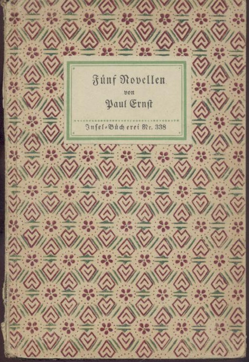 Ernst, Paul  Fünf Novellen. 