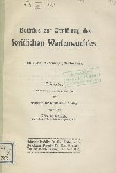 Knkele, Theodor  Beitrge zur Ermittlung des forstlichen Wertzuwachses. Dissertation, der Technischen Hochschule Karlsruhe vorgelegt. 