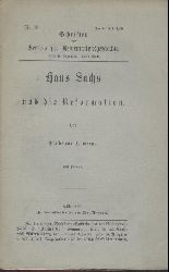 Kawerau, Waldemar  Hans Sachs und die Reformation. 