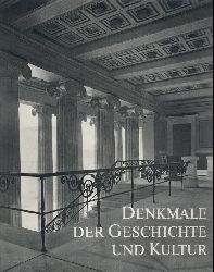 Mller, Hans (Red.)  Denkmale der Geschichte und Kultur. Ihre Erhaltung und Pflege in der Deutschen Demokratischen Republik. Hrsg. v. Institut fr Denkmalpflege. 3. vernderte u. ergnzte Auflage. Vorwort v. Ludwig Deiters. 