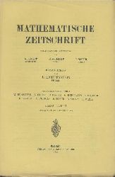 Lichtenstein, Leon (Hrsg.)  Mathematische Zeitschrift. Unter stndiger Mitwirkung von Konrad Knopp, Erhart Schmidt u. Issai Schur hrsg. v. Leon Lichtenstein. 6. Band. 4 in 2 Heften. 