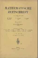 Lichtenstein, Leon (Hrsg.)  Mathematische Zeitschrift. Unter stndiger Mitwirkung von Konrad Knopp, Erhart Schmidt u. Issai Schur hrsg. v. Leon Lichtenstein. 14. Band. 4 in 2 Heften. 