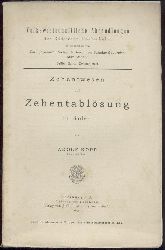 Kopp, Adolf  Zehentwesen und Zehentablsung in Baden. 