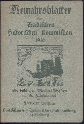 Gothein, Eberhard  Die badischen Markgrafschaften im 16. Jahrhundert. 