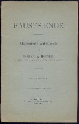 Woerner, Roman  Fausts Ende. Akademische Antrittsrede. 2. (korrigierte) Auflage. 