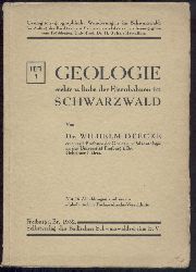 Deecke, Wilhelm  Geologisch-geographische Wanderungen im Schwarzwald. Heft 1: Geologie rechts und links der Eisenbahnen im Schwarzwald. 