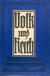 Wagner, Richard  Danzig und die Ostsee. In: Volk und Reich, 1. Jahrgang, Heft 8. 