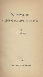 Flake, Otto  Nietzsche. Rckblick auf eine Philosophie. 