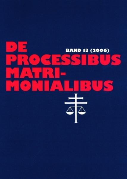 Güthoff, Elmar und Karl-Heinz Selge:  De processibus matrimonialibus. Fachzeitschrift zu Fragen des Kanonischen Ehe- und Prozeßrechtes, Band 13 (2006). 