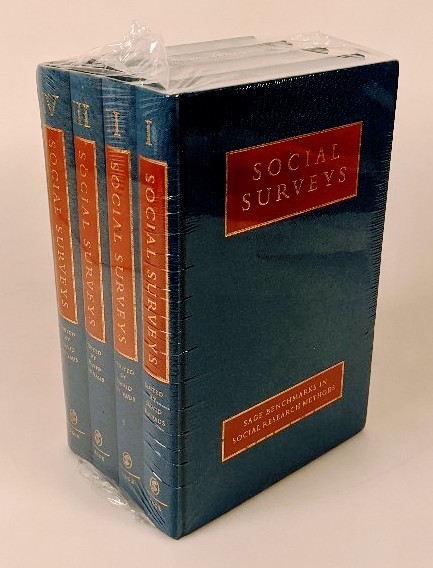 De Vaus, David A. (Ed.):  Social Surveys - 4 volume set (=Sage Benchmarks in Social Research Methods). 