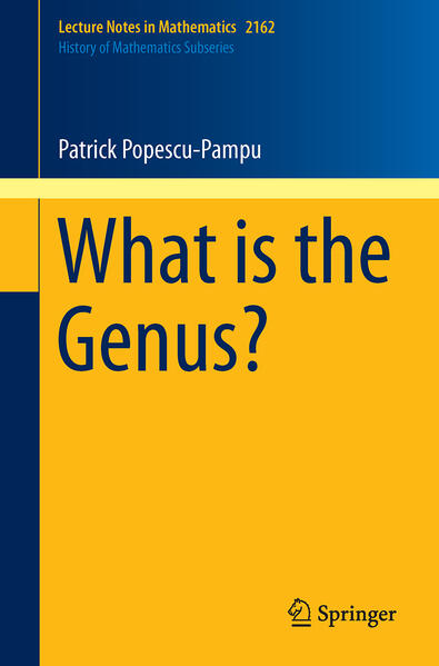 Popescu-Pampu, Patrick:  What is the Genus?. Lecture Notes in Mathematics; Vol. 2162; History of Mathematics Subseries. 